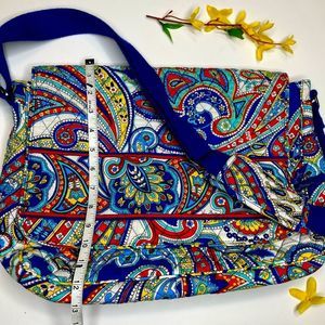 - Vera Bradley Blue red yellow  school bag , baby bag or laptop
